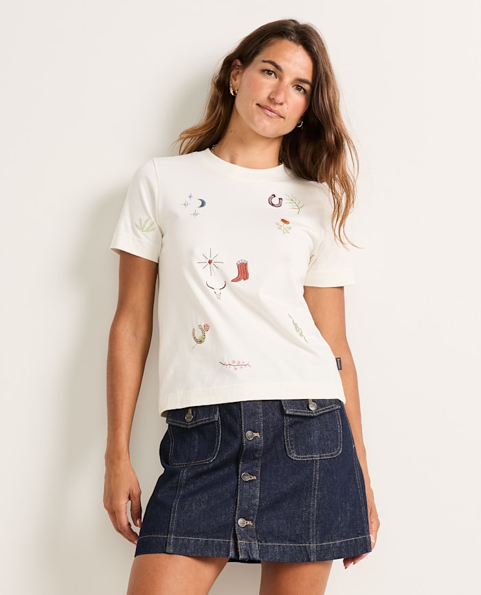 WOMEN'S SHORT-SLEEVE DESCHUTES CHARM TEE